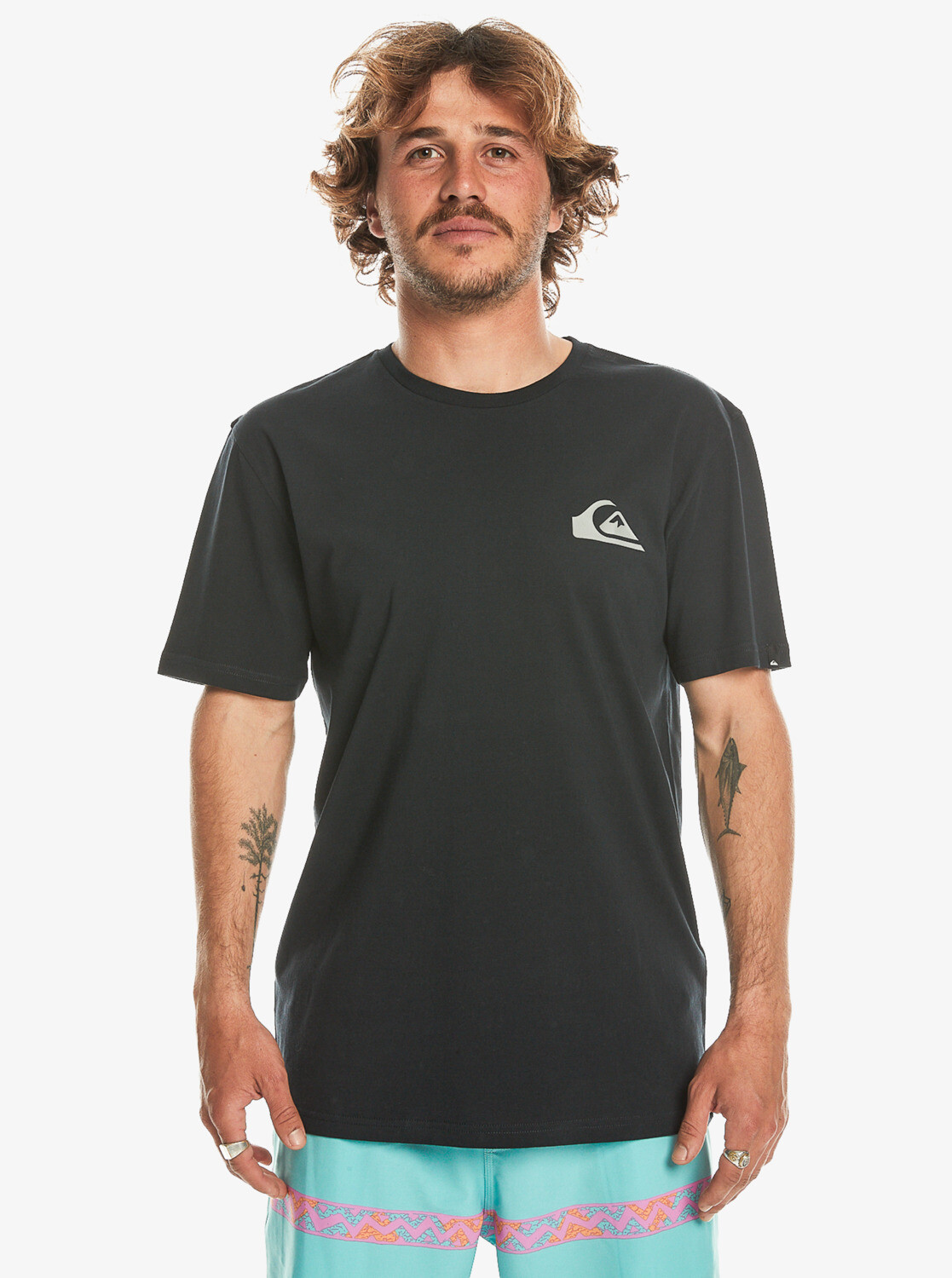 QUIKSILVER MW MINI LOGO MENS T-SHIRT BLACK EQYZT07657 KVJ0 SIZES S & M RRP £22