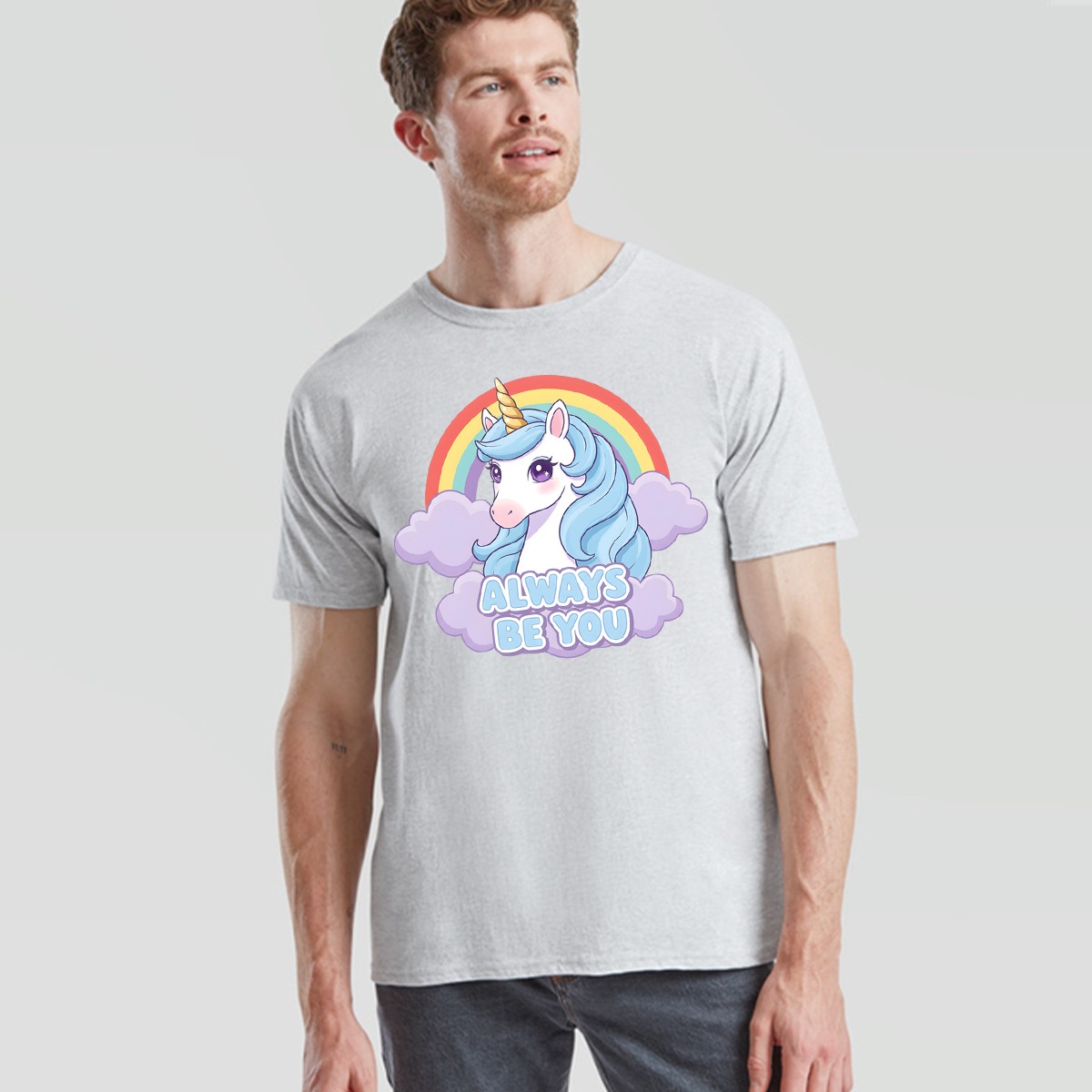 Always Be You Mens T-Shirt Funny The Unicorn Film Comedy Movie Unisex Tee gallery