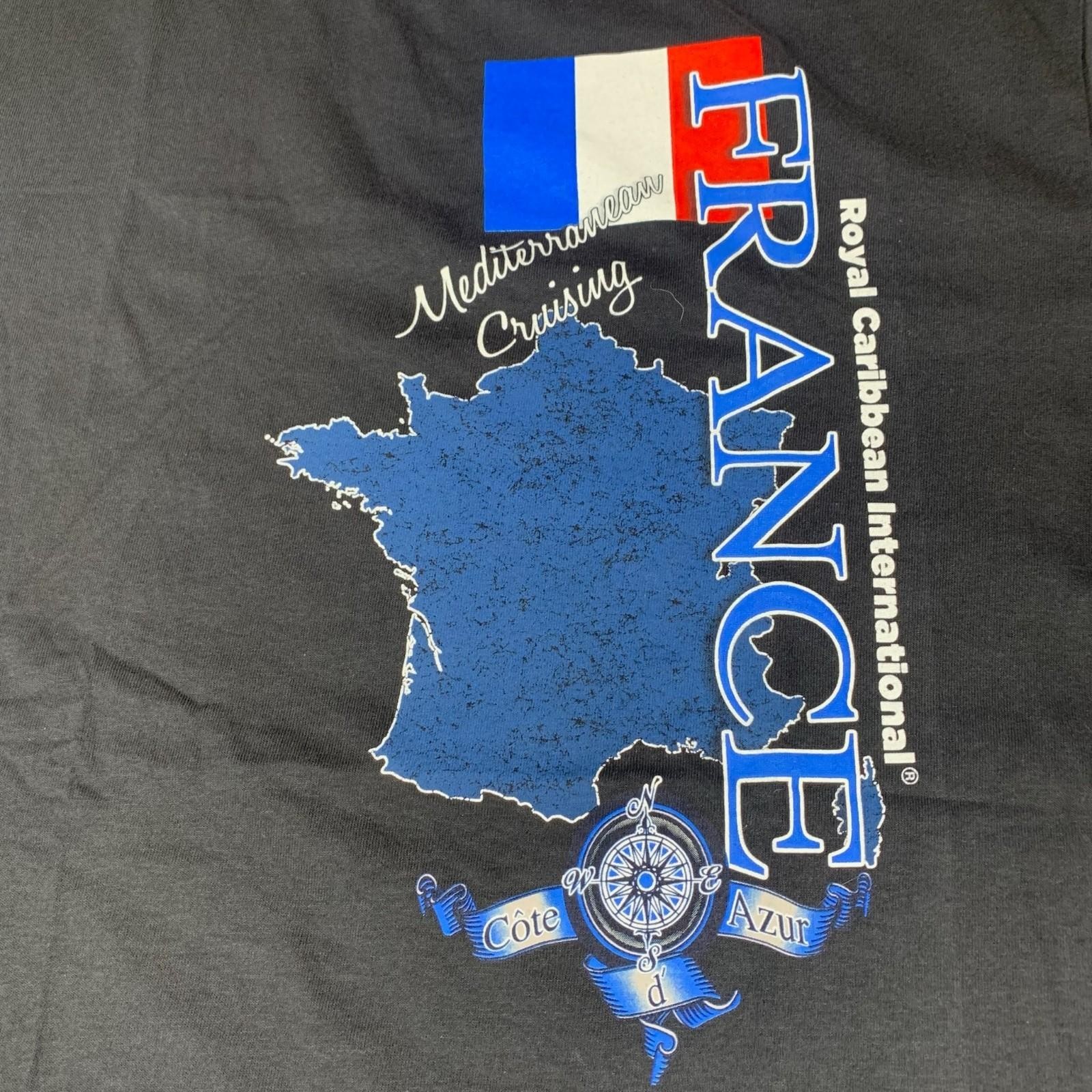 Delta T Shirt Mens 2XL Black France Mediterian Cruising Short Sleeve European gallery