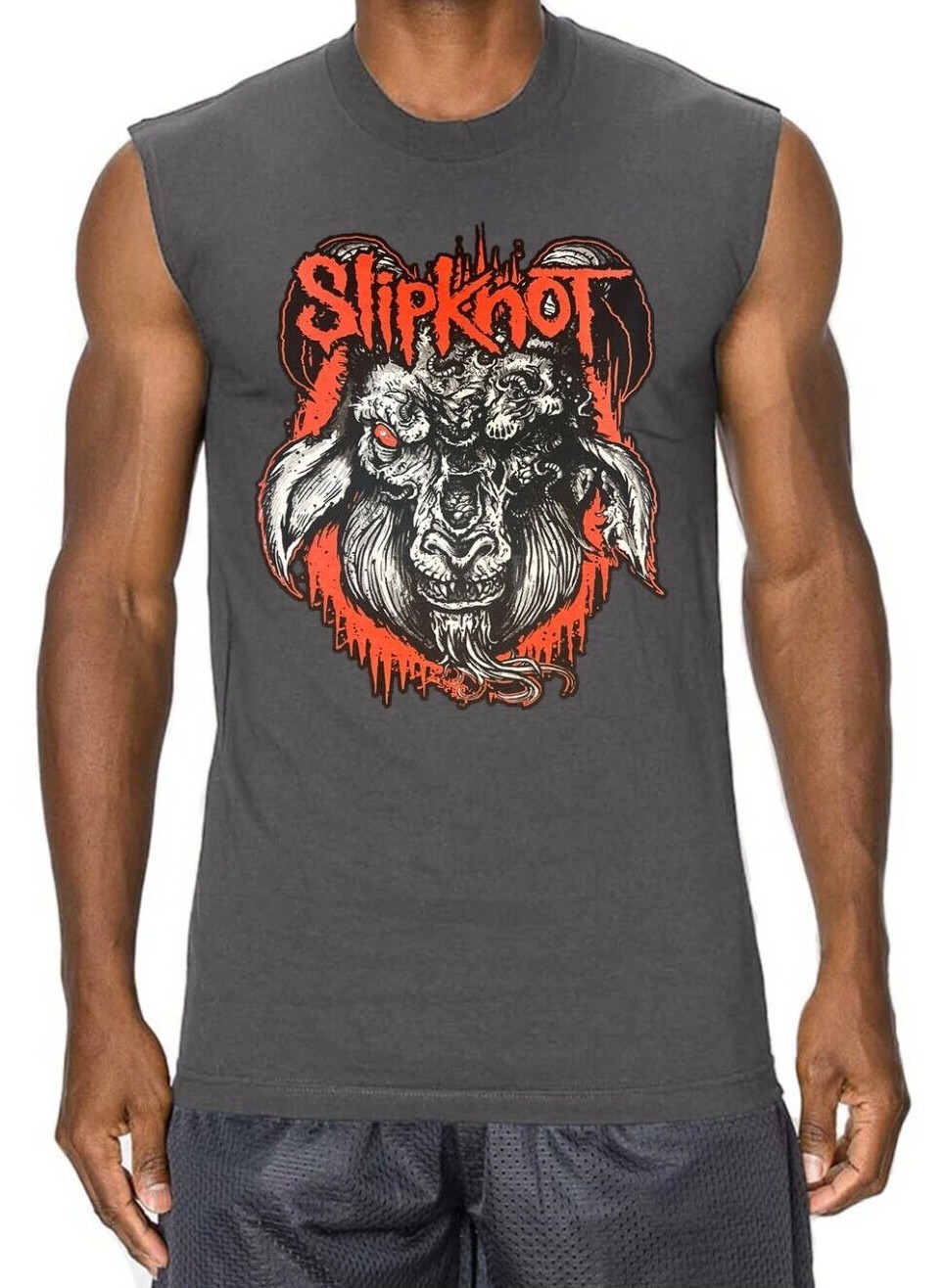 SLIPKNOT GOAT PUNK ROCK BAND MUSCLE SHIRT (Multiple Variations) gallery