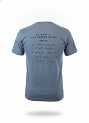 St Paul Broken Bones Multi World Tour 2022 Band Tee Shirt Medium Heather Blue M
