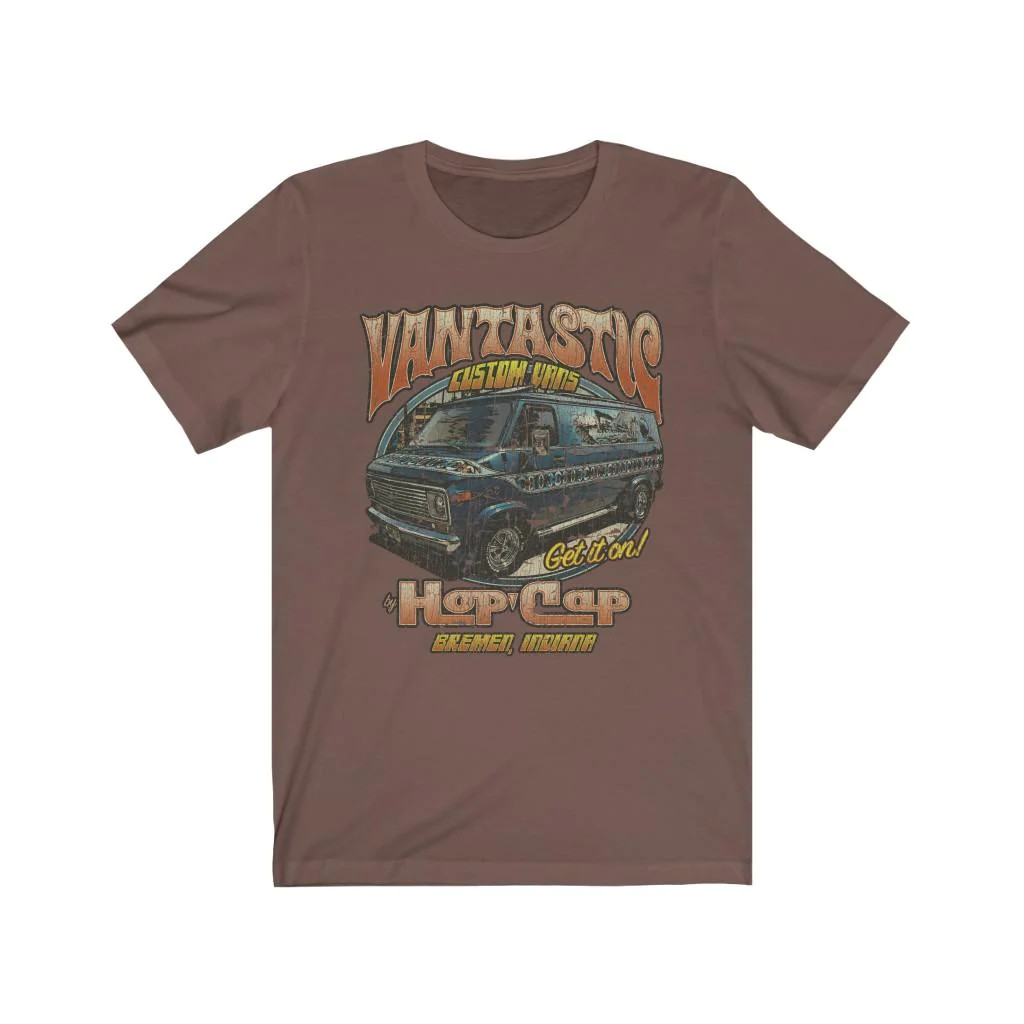 Vantastic Custom Vans by Hop Cap 1971 Vintage Men's T-Shirt gallery