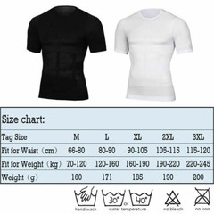 4 Pack Men Compression Undershirt Slim Tank Top Workout Vest Abdomen Body Shaper
