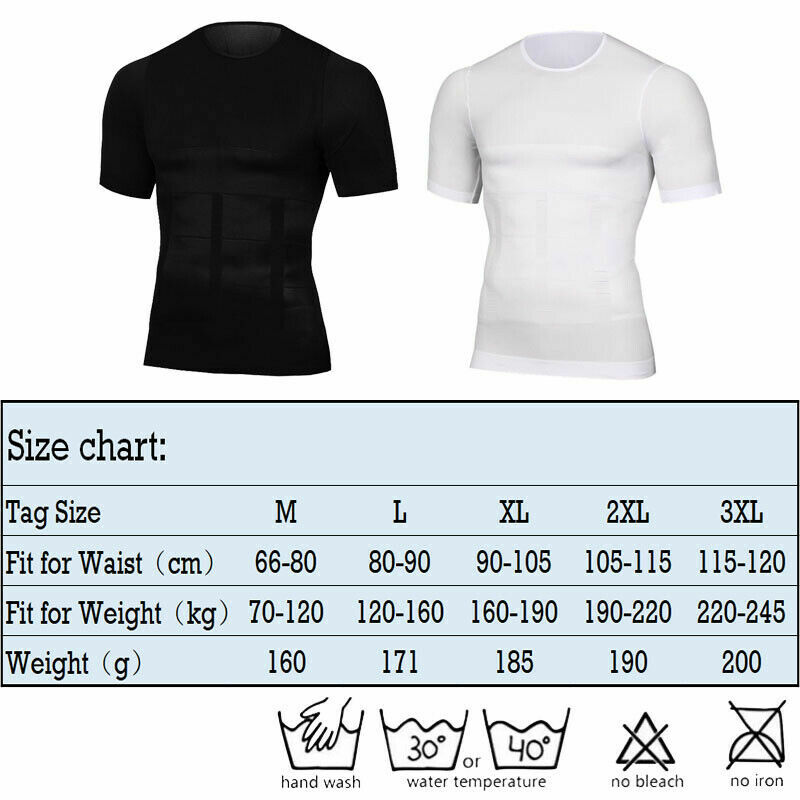 4 Pack Men Compression Undershirt Slim Tank Top Workout Vest Abdomen Body Shaper gallery
