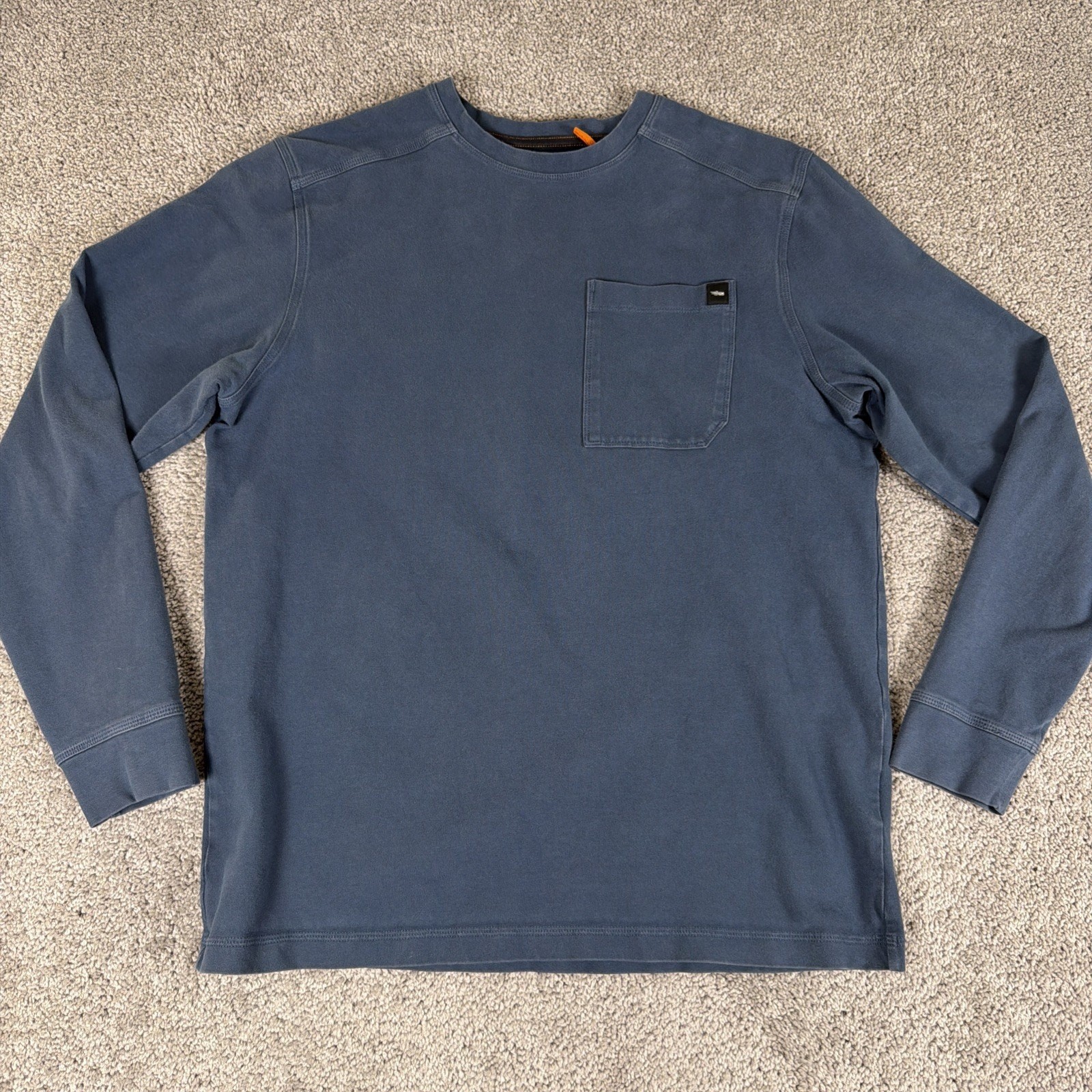 Sitka Gear Shirt Mens L Marine Blue Foothills Long Sleeve Crew Stretch Hunting