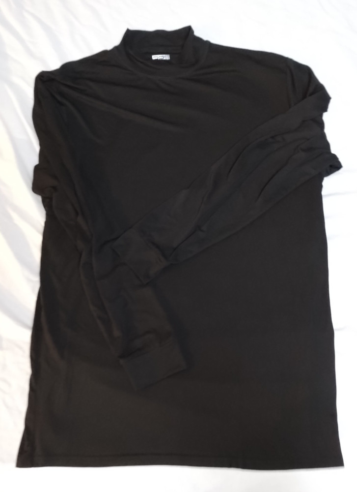32 Degrees Heat Unisex Extra Large Black Light Weight Long Sleeve w/ Mock Neck