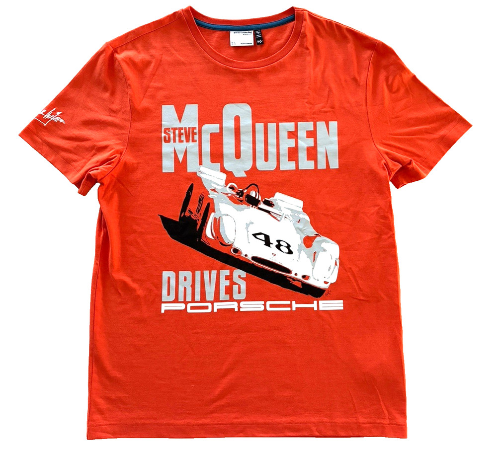 Porsche Design 908 Spyder Steve McQueen Driver Racing Car Men’s T Shirt