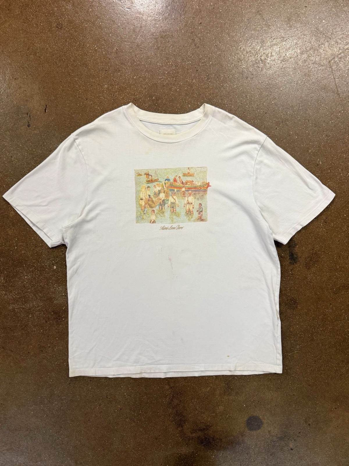 Aime Leon Dore T Shirt Mens 2XL ALD Graphic Tee Oil Painting Style Print