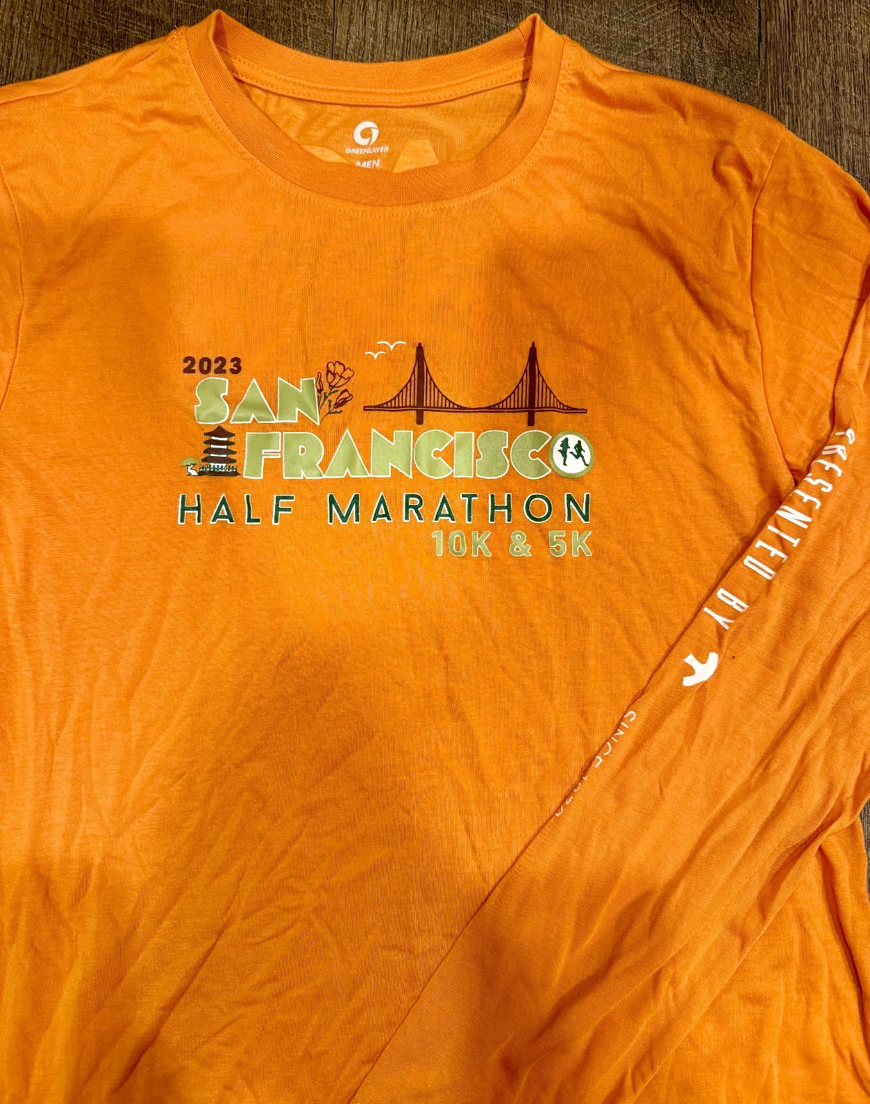 New 2023 KPSF Kaiser RACE CREW San Francisco Half Marathon 10k 5k Mens M T-Shirt gallery