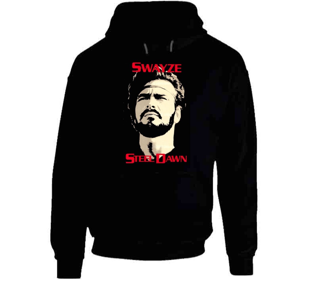 Steel Dawn Swayze 80's Retro Action Movie T Shirt gallery