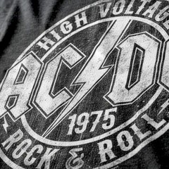 ACDC High Voltage Rock & Roll 1975 Men’s T Shirt Band Album Vintage Concert Tour