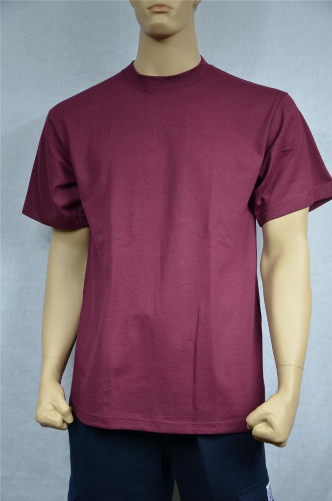 3 NEW SHAKA WEAR SUPER MAX HEAVY WEIGHT T-SHIRTS BURGUNDY TEE PLAIN S-5XLT
