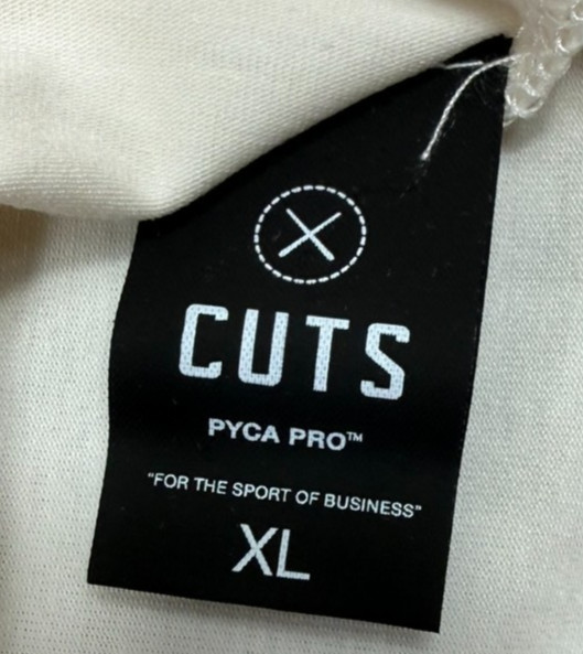 Cuts Clothing Short Sleeve Curve-Hem T-Shirt Mens Extra Large Ivory Pyca Pro gallery