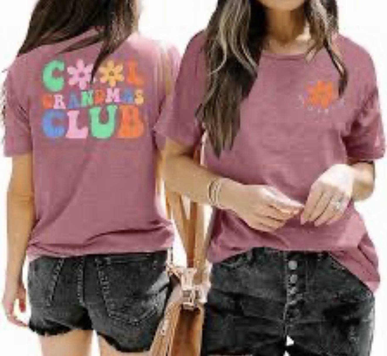 Cool Grandma Club Shirt New Grandma Gift Baby Announce Pink Women S/M Retro gallery