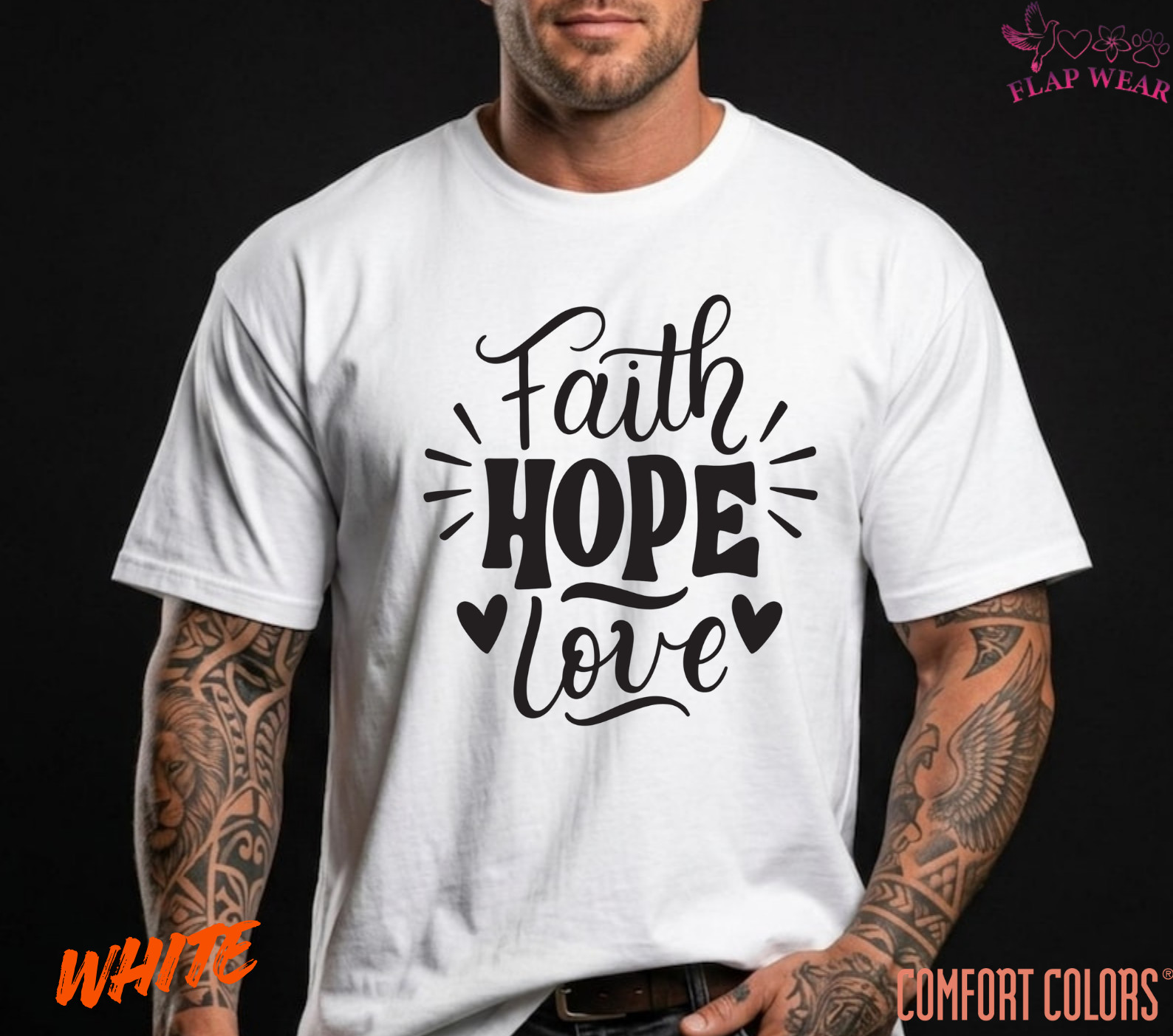 Unisex Retro Faith Hope T-Shirt, Men T shirt,Women T shirt Gift Religion Top gallery