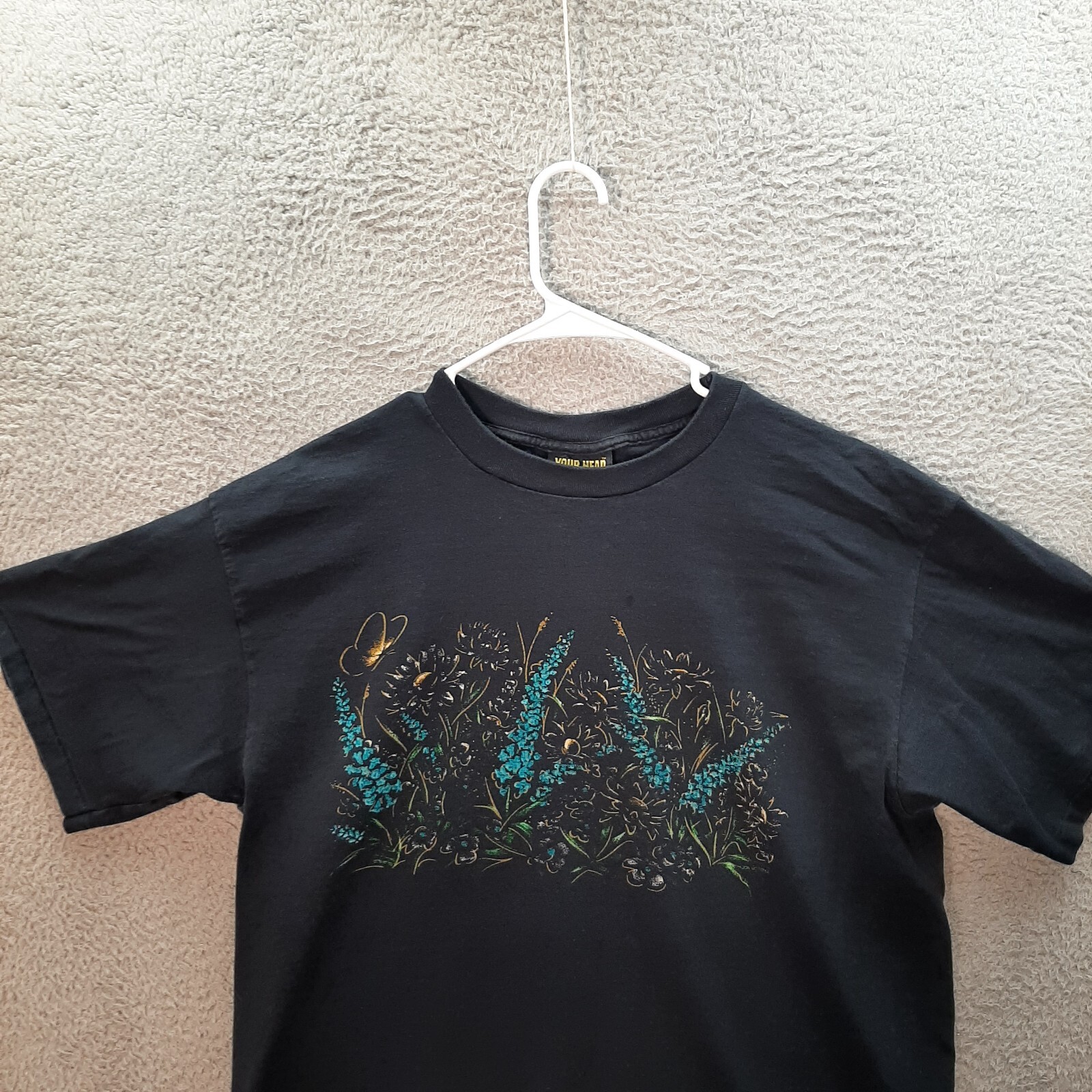 Vintage Your Head Goes Here Shirt Adult Extra Large Black Wildlife Nature 1990s gallery