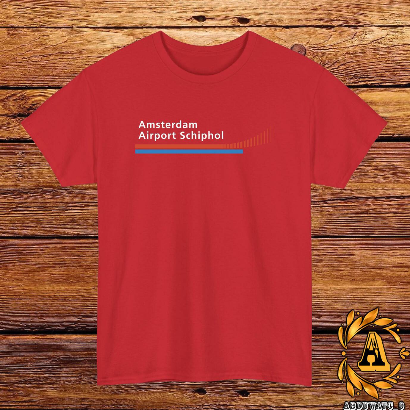 Amsterdam Airport Schiphol Logo T-Shirt Black/Grey/White/Navy/Red/Light Blue gallery