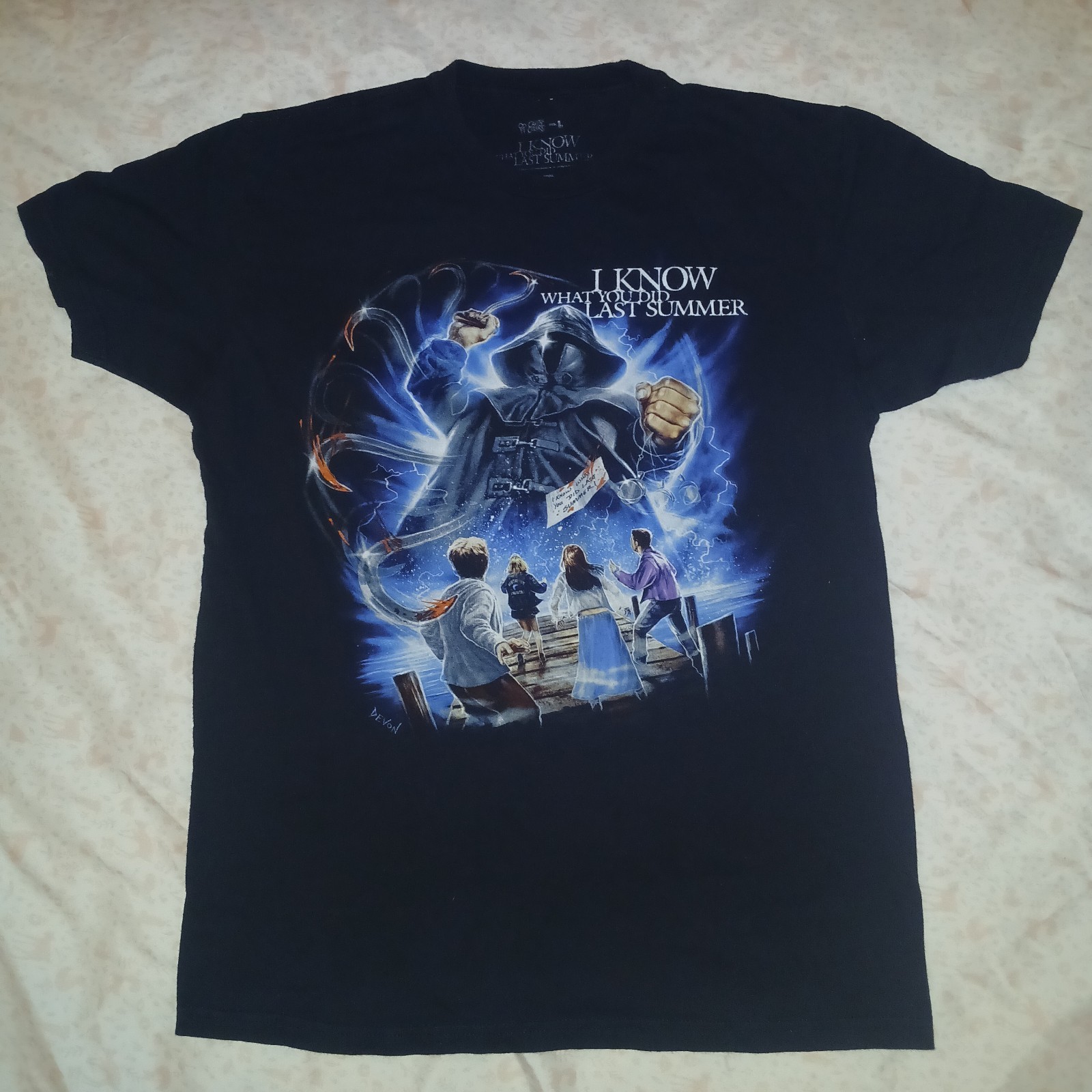 Horror Movie T Shirt Lot of 4 Ladies LRG - Freddy Mars Attacks! See Description gallery