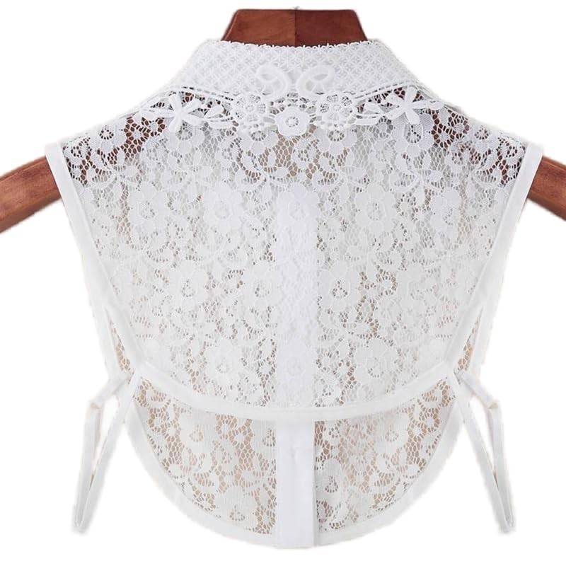 BEoneBEwin Fake Collar Detachable Dickey Collar, White Lace Collars Half Shir... gallery