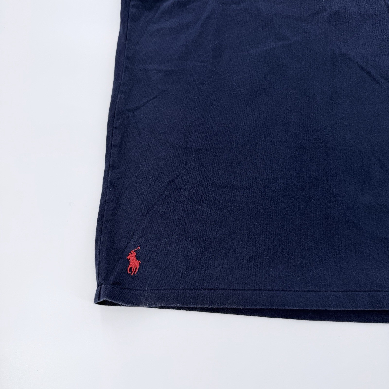 Polo Ralph Lauren Navy Blue Multi Color Logo T-Shirt Mens Classic Fit Small gallery