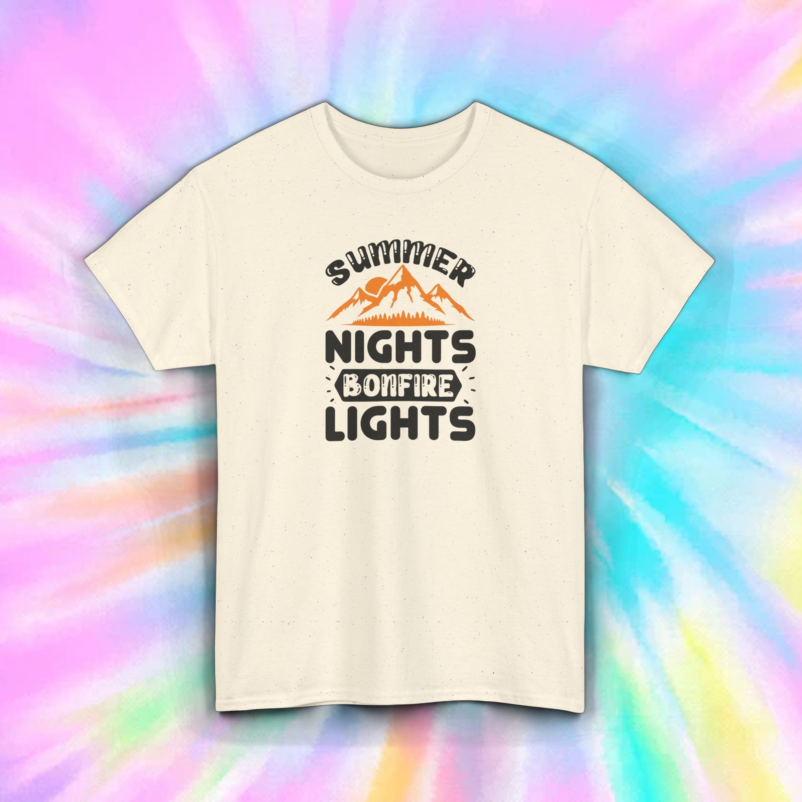 Summer Nights Bonfire Lights T-Shirt Camping Outdoor Adventure Tee S-5XL gallery