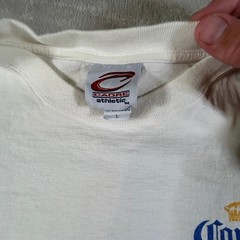 Corona Extra Beer Surfboards Graphic T-Shirt Mens Large White Cadre Athletic VTG