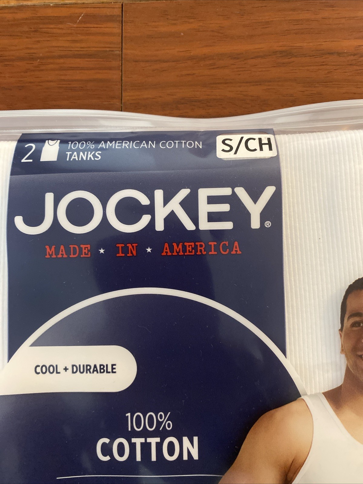 4 Pack Jockey Men's 100% Cotton Tanks Made in America Size Small New gallery