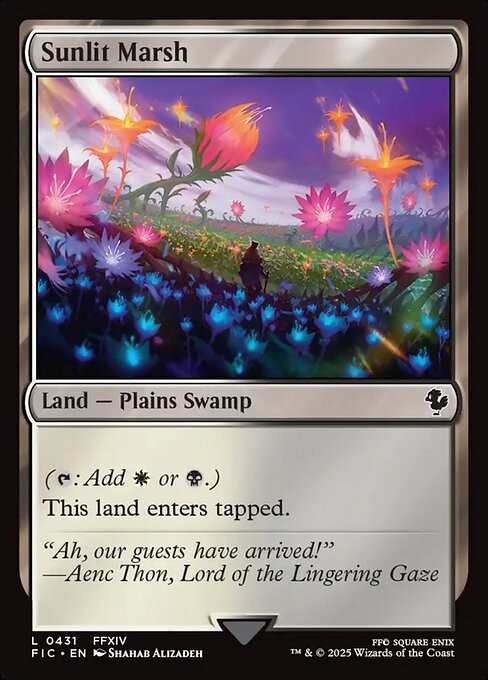 (x4) Sunlit Marsh 431 Play Set L Normal FIC MTG NM