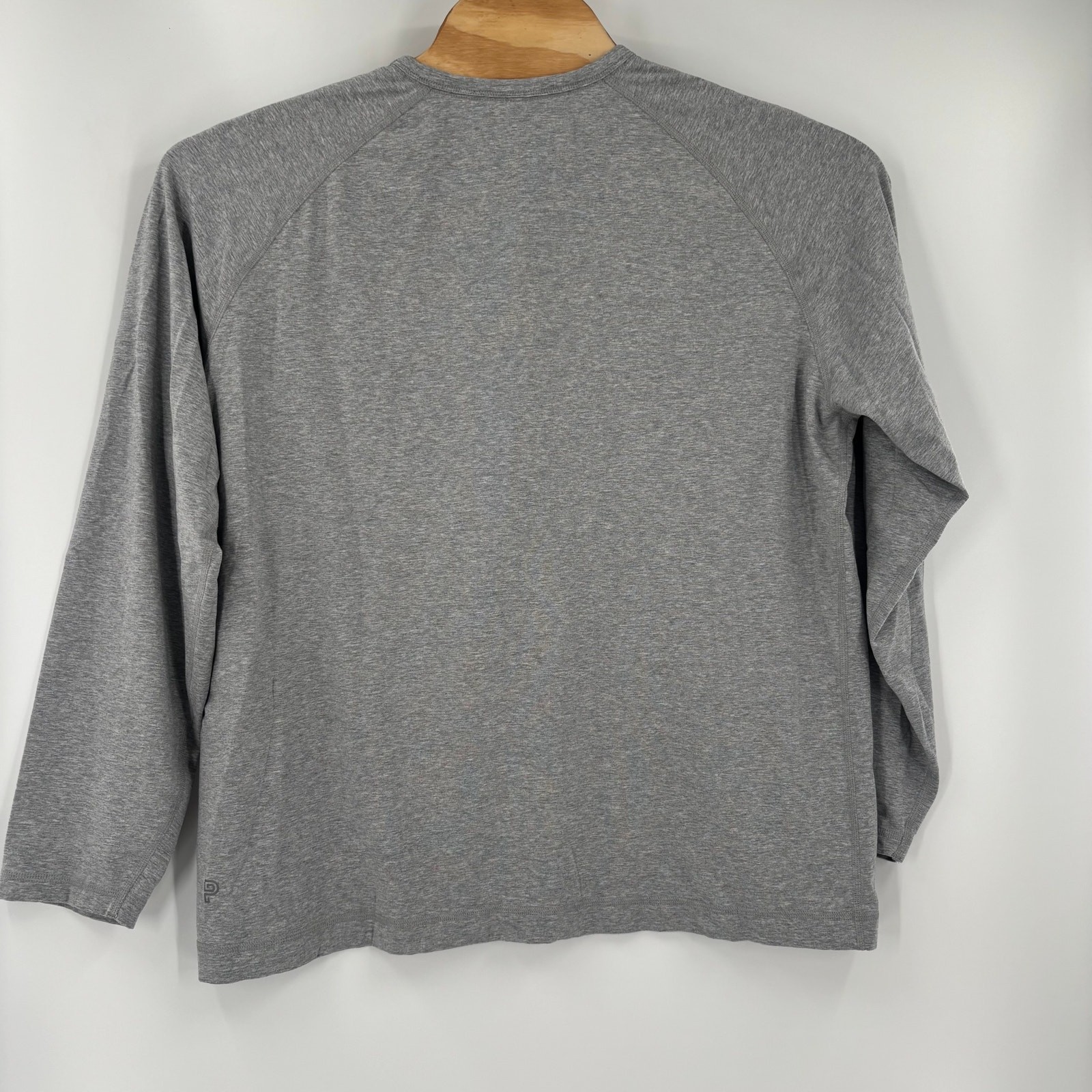 Public Rec Mens 2XL Solid Gray Long Sleeve Cotton Blend Henley Shirt gallery