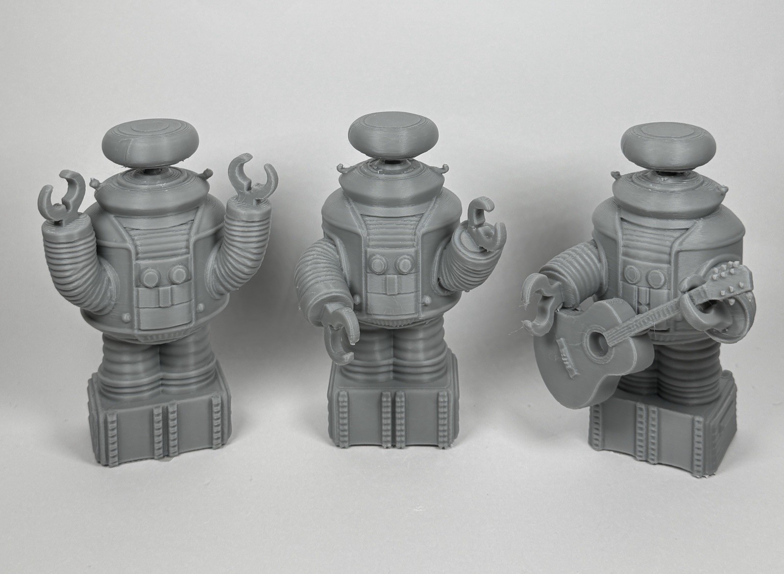 Lost In Space B9 Toy Robot Lot of 3 B9 with Guitar