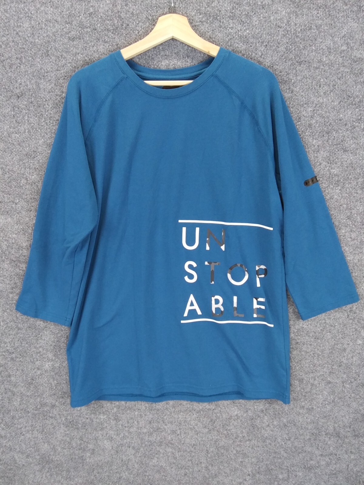 Under Amour T-Shirt Mens Extra Large Blue Sleeve Cotton Elastane Polyester gallery
