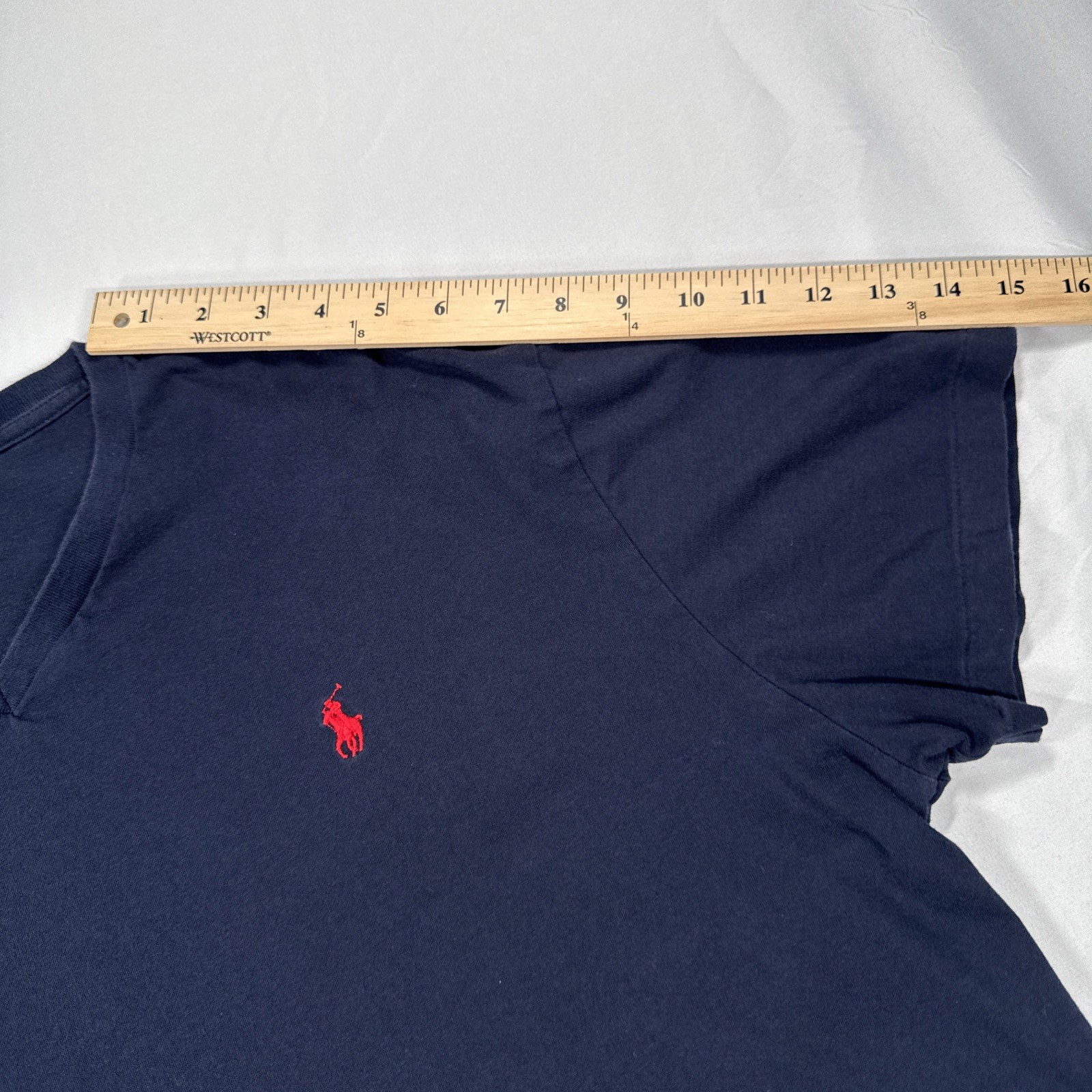Polo Ralph Lauren v-neck t-shirt mens Size XL Blue gallery