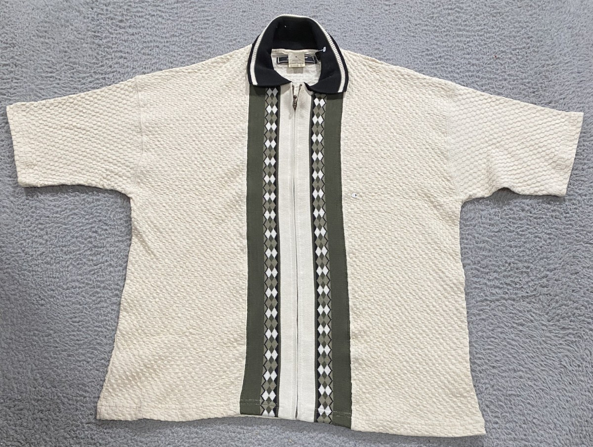 Vintage 90's Shirt Mens Medium USA Made Full Zip Rebel Greaser Retro gallery