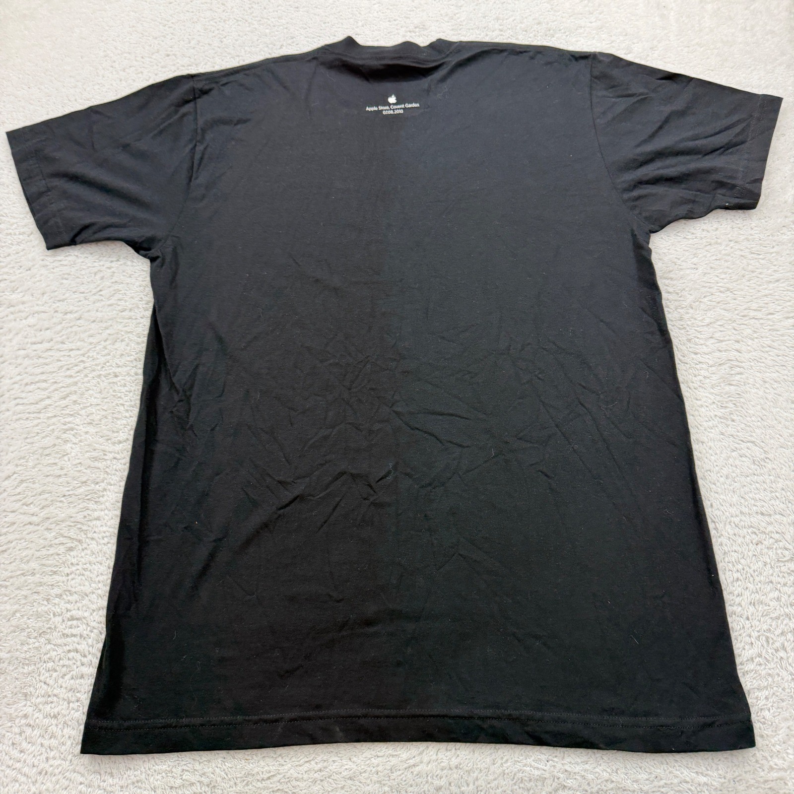 American Apparel Mens T Shirt Large Black Apple Employee Covent Garden Graphic gallery