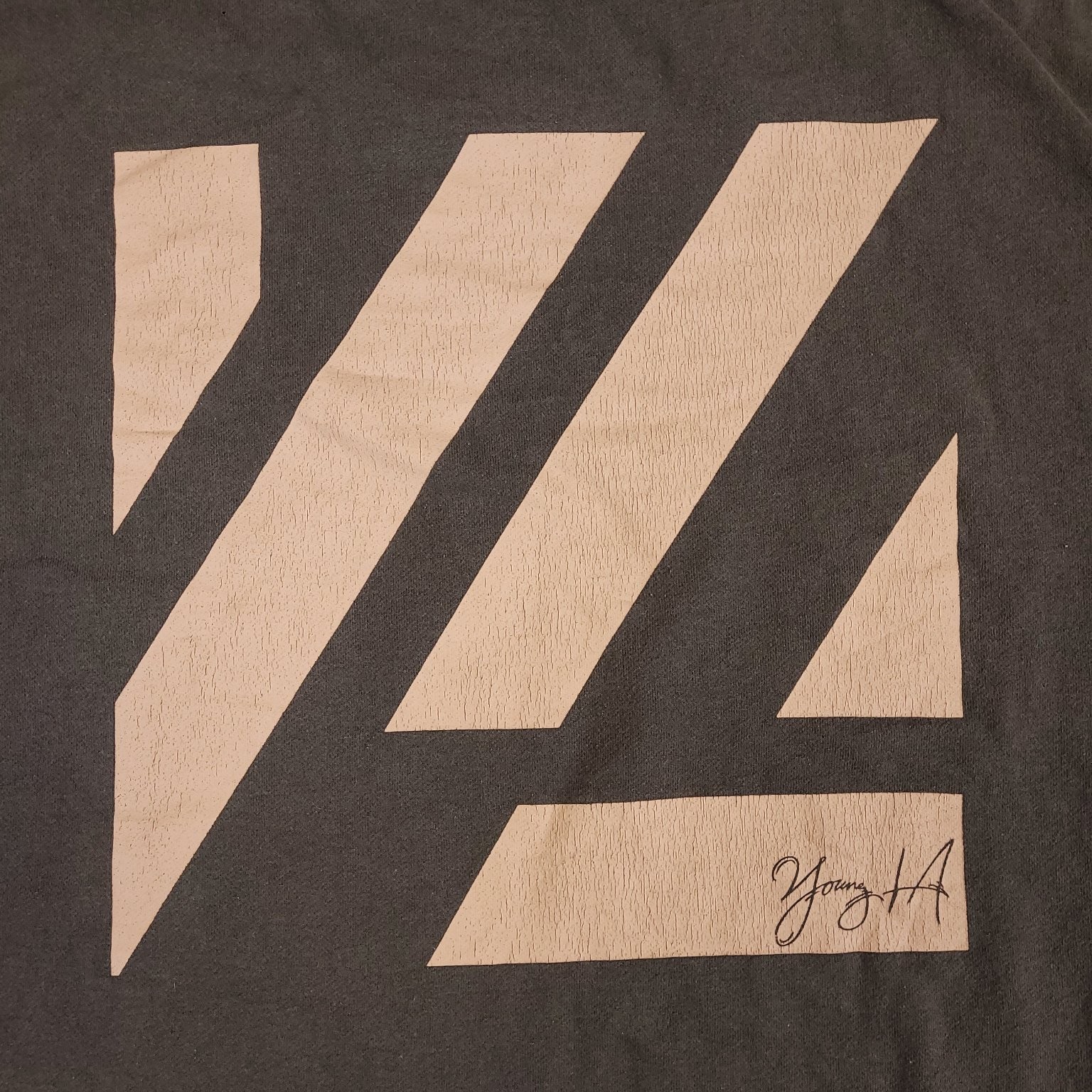 YoungLA T Shirt Mens Large Gray Graphic Logo Cotton Crew Neck Short Sleeve Tee gallery