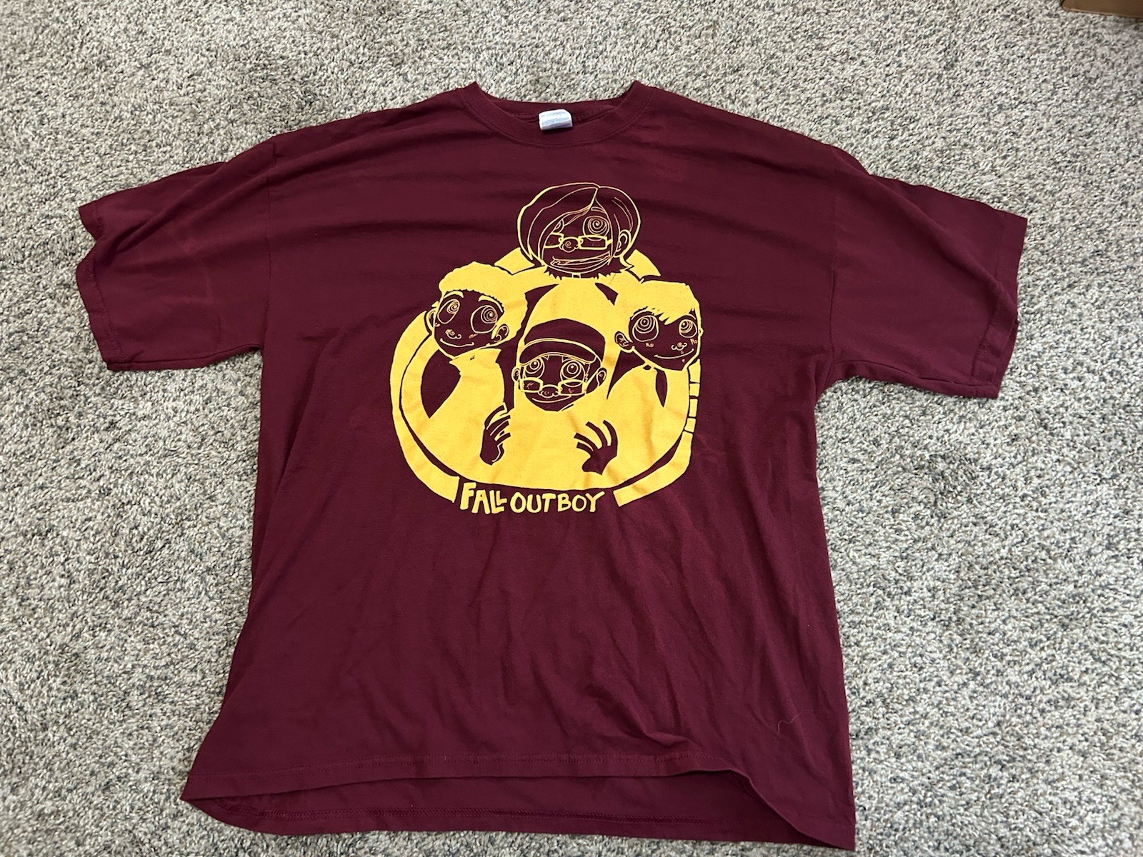Vintage Y2K Fall Out Boy T-shirt – Rock Emo Punk Pop Size XL