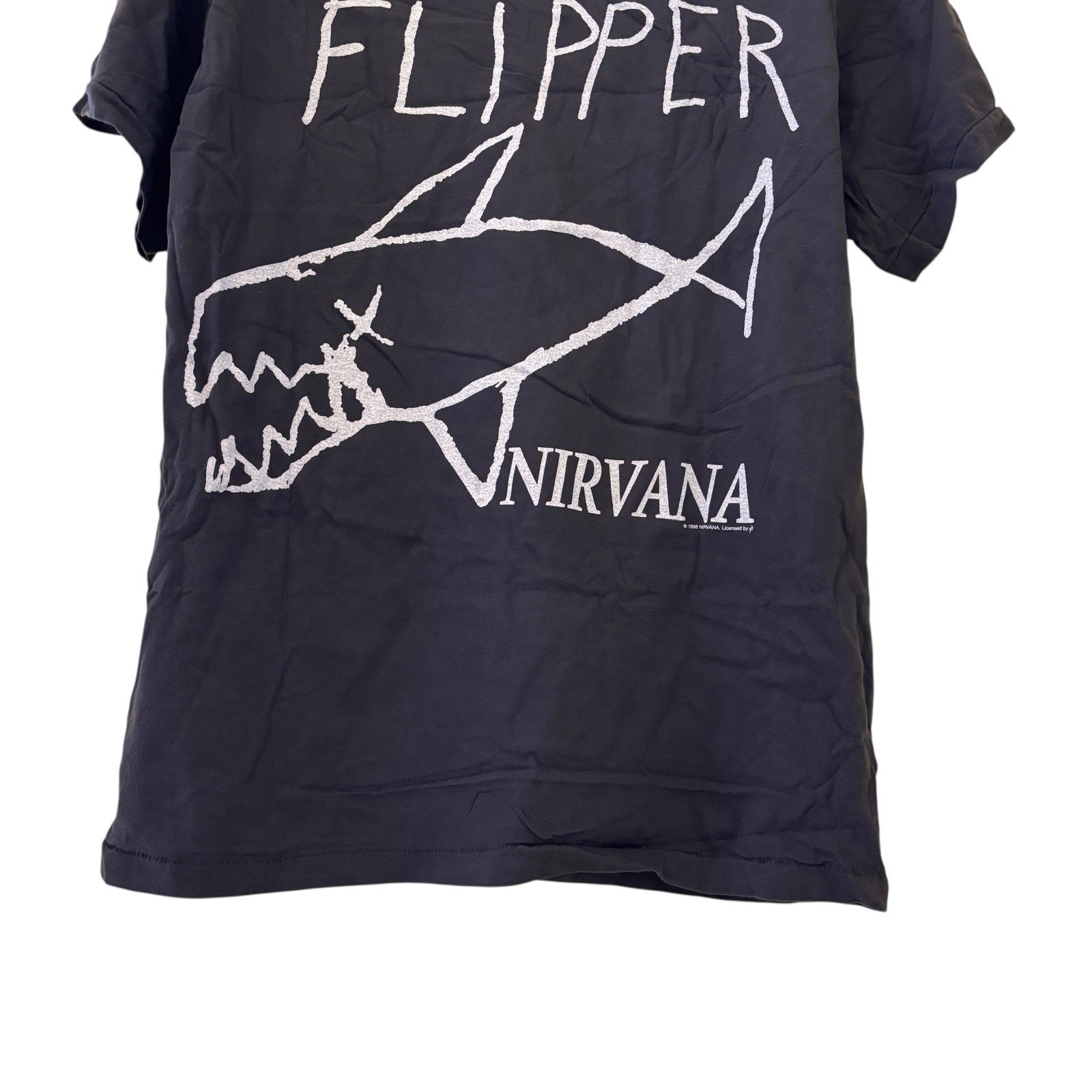 1998 Nirvana Kurt Cobain Flipper Concert Shirt Vintage Rare REPRINT Size XL gallery