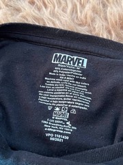 Marvel Comics Graphic Shirt Mens Medium M Black Avengers Spider-Man Iron Man Tee