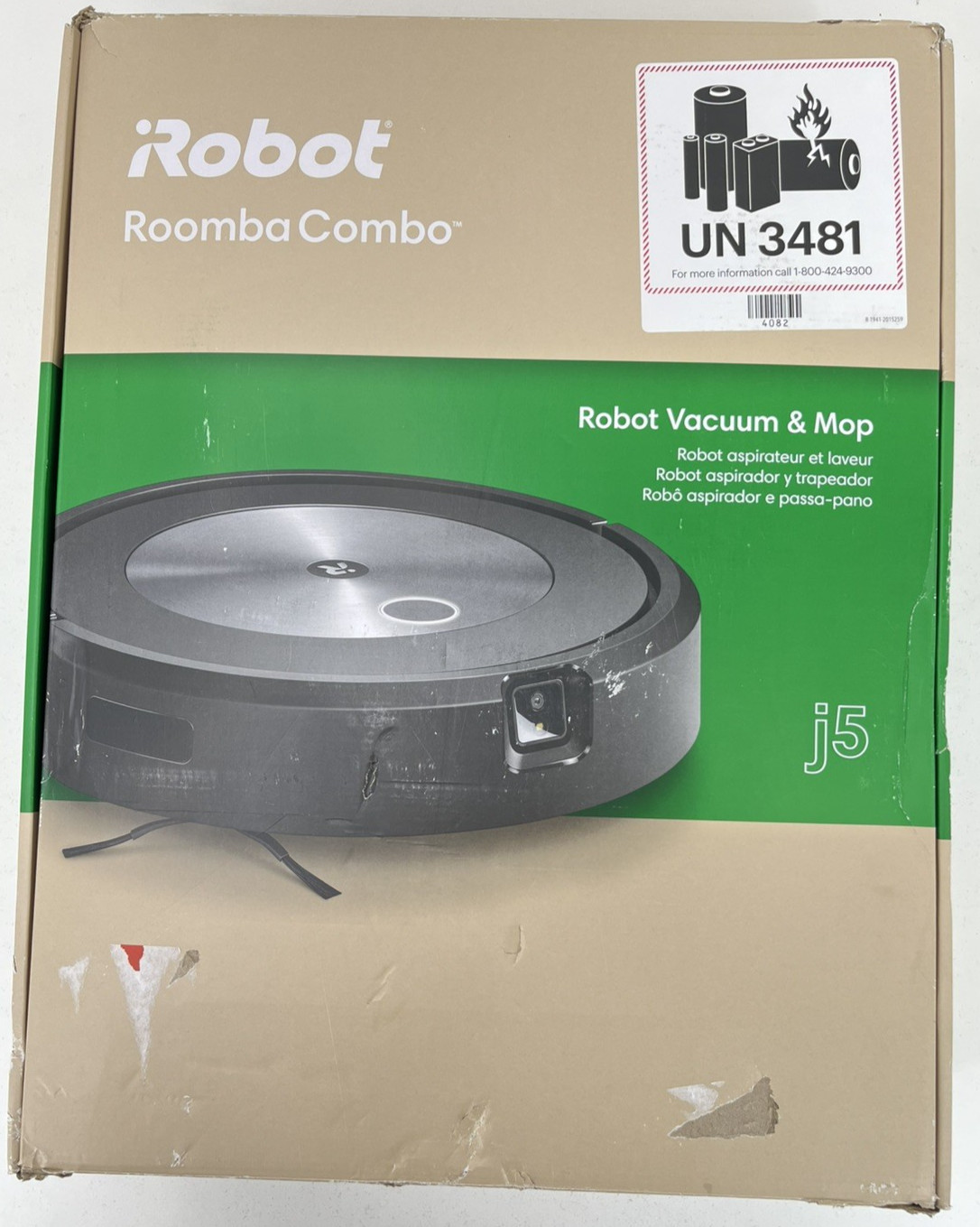 iRobot Roomba j5 (17020) Combo Robot Vacuum and Mop with Smart Mapping