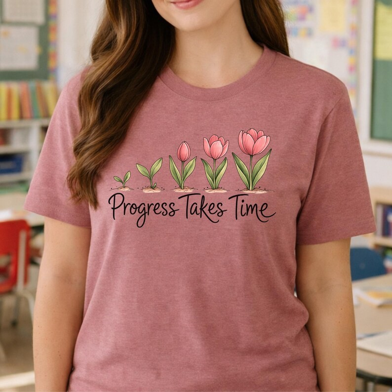Progress Takes Time Mental Health Comfort Colors gallery