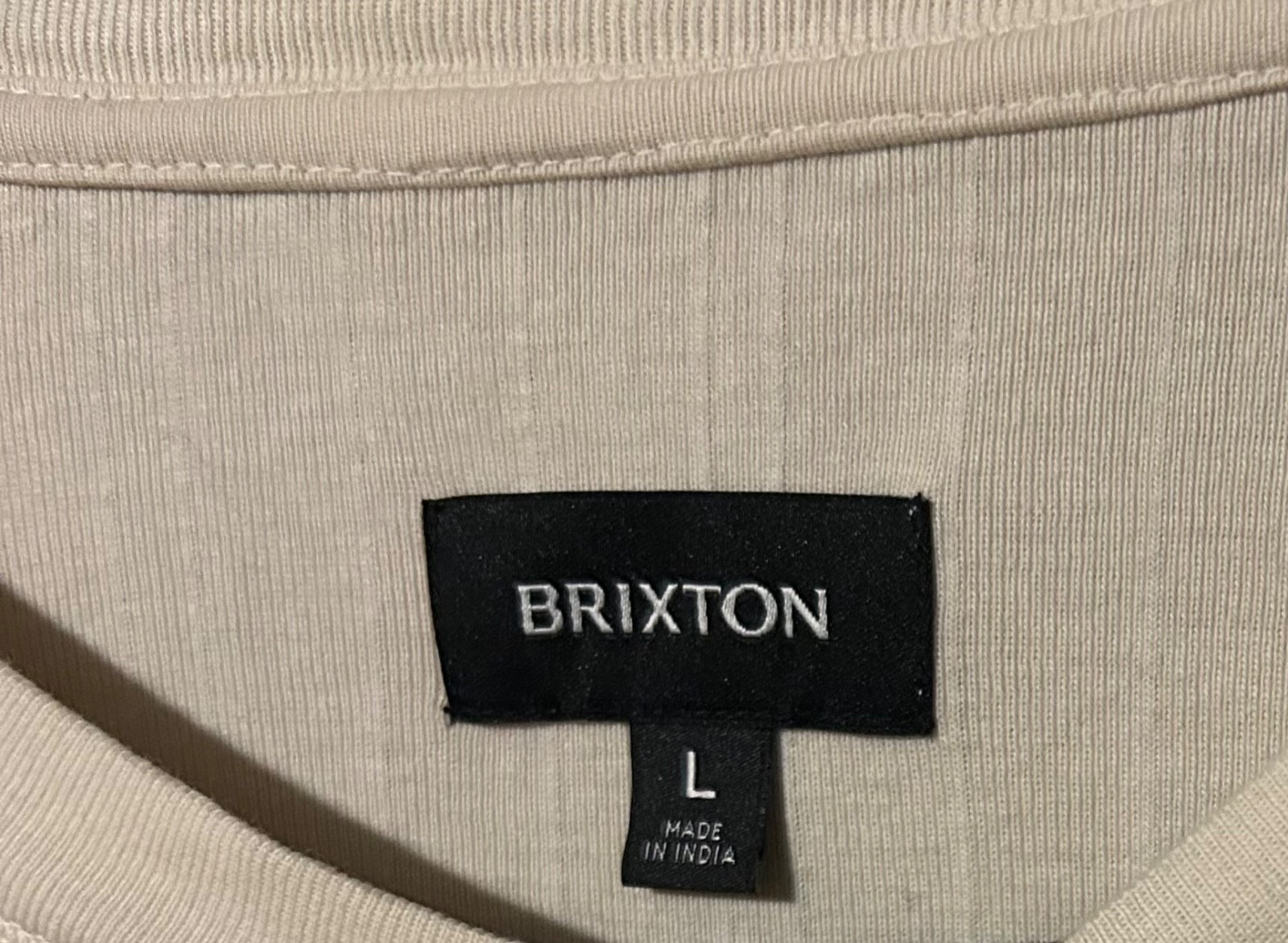 BRIXTON Men's Long Sleeve Henley Pullover Long Sleeve Shirt size Large gallery