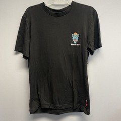 NEW Members Only Black Short Sleeve Wolf Motorcycle Mens T-Shirt Medium