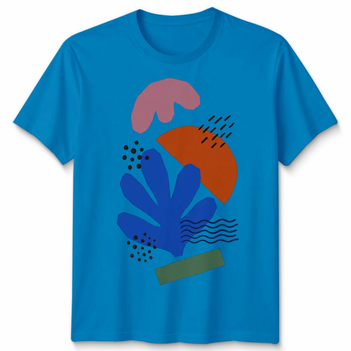 Modern Abstract Art Unisex T Shirt Abstract Shapes Graphic Tee For Art Lovers gallery