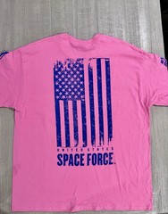 United States Space Force USSF “ALWAYS ABOVE” Pink T-Shirt -Size M / Medium NWT