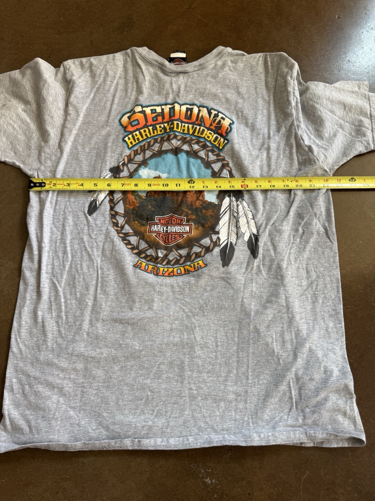 Harley-Davidson Sedona AZ Grand Canyon Men's T-Shirt 2XL 2011 Gray Graphic 03 T gallery