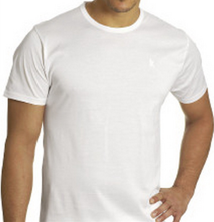 White New 3-6 Pack Men 100% Cotton Crew Neck Tag-less T-Shirt Undershirt S-XL gallery