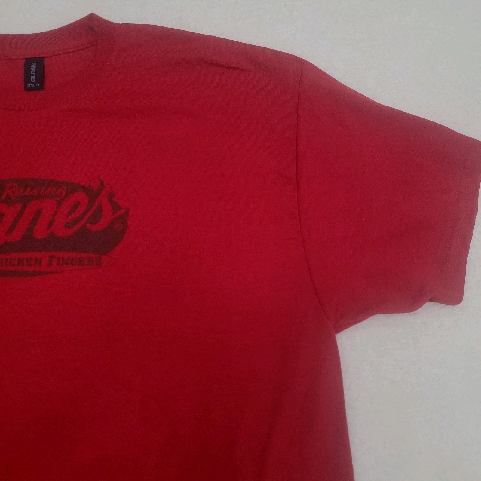 Raising Canes XL Chicken Fingers Apple Red Promo T-Shirt Men's Dry Blend gallery