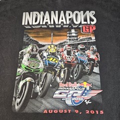 Indianapolis GP Red Bull 2015 Authentic T Shirt 2XL MotoGP IMS Motorcycle Racing