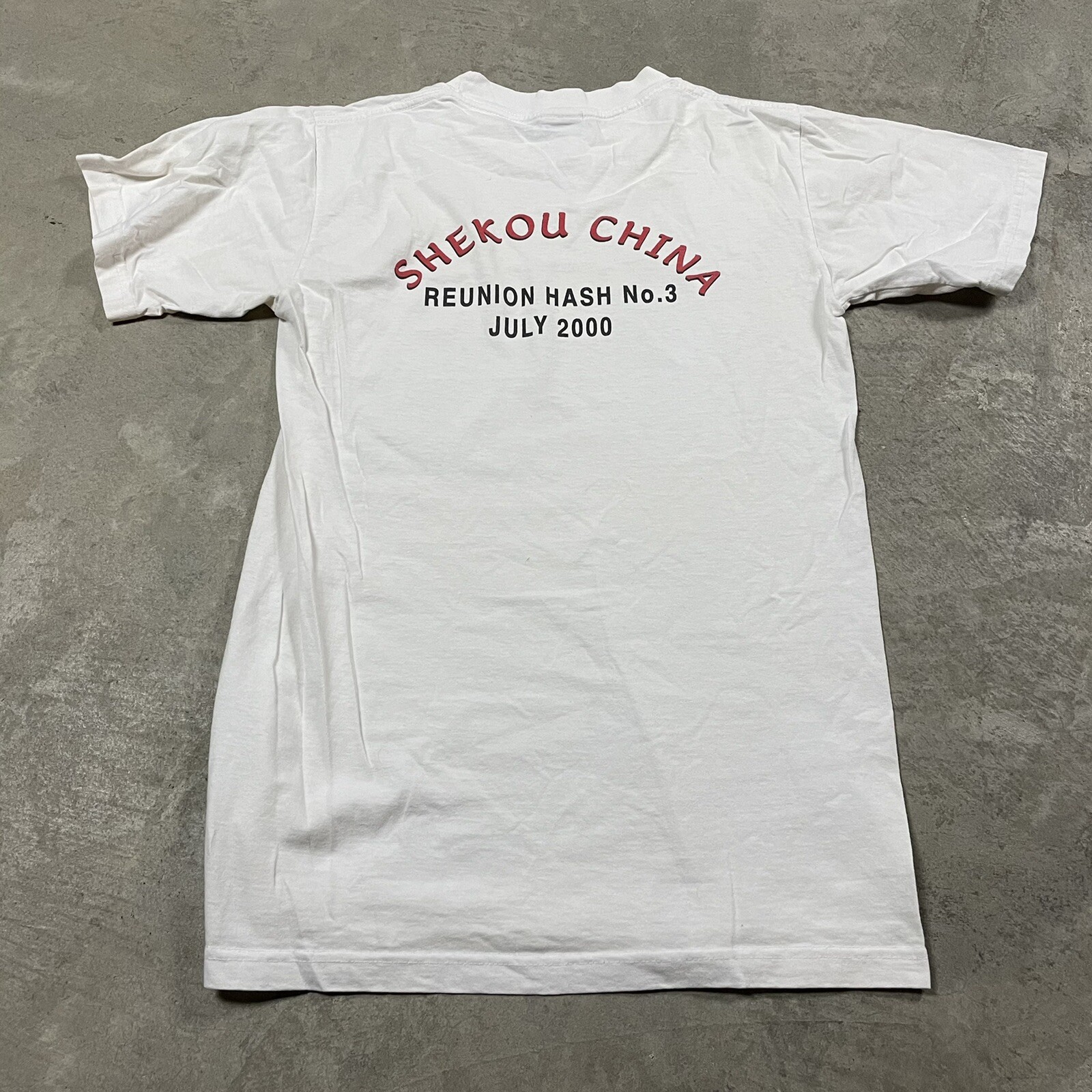 90s VTG CAYMAN 2000 CHINA REUNION T Shirt Funny Tourist S Cartoon Political gallery