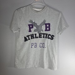 American Eagle Pacific Blue Shirt – Mens Size Small – Gray – Short Sleeve